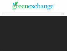 Tablet Screenshot of greenexchange.com